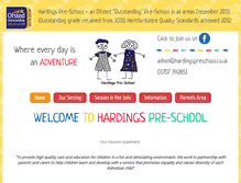 Tablet Screenshot of hardingspreschool.co.uk